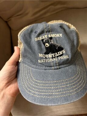Oura Kids Blue and Tan Great Smoky Mountains National Park Baseball Hat